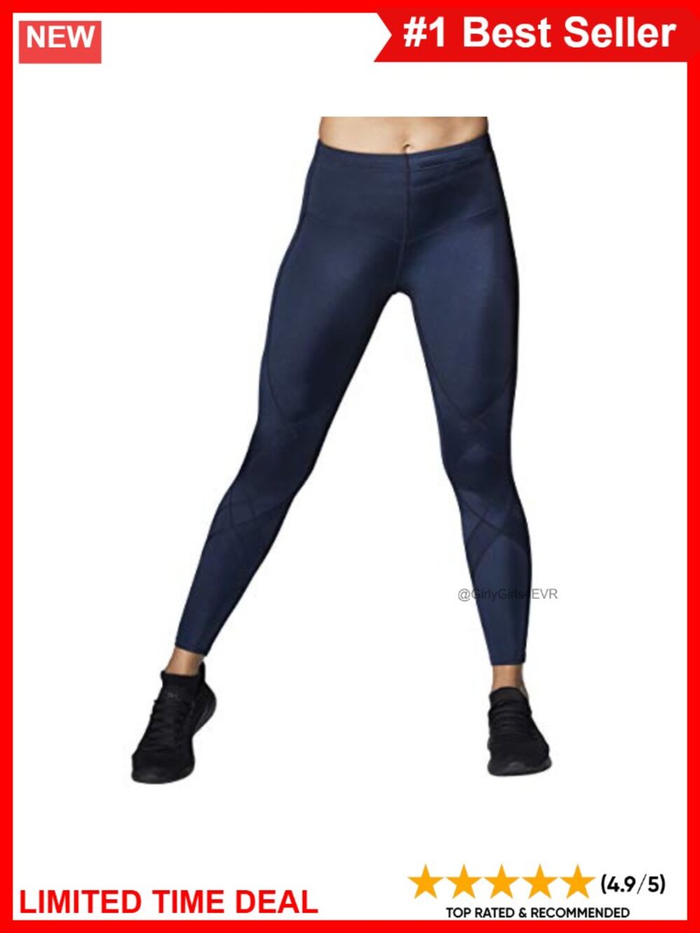 Women's Stabilyx Mid Rise Compression Tights Joint Support Running
